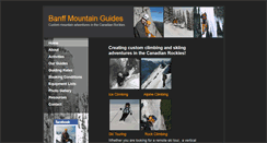 Desktop Screenshot of banffmountainguides.com